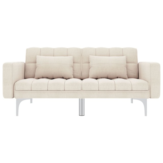 Canapé-lit crème tissu