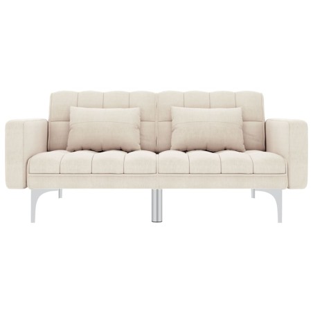 Canapé-lit crème tissu