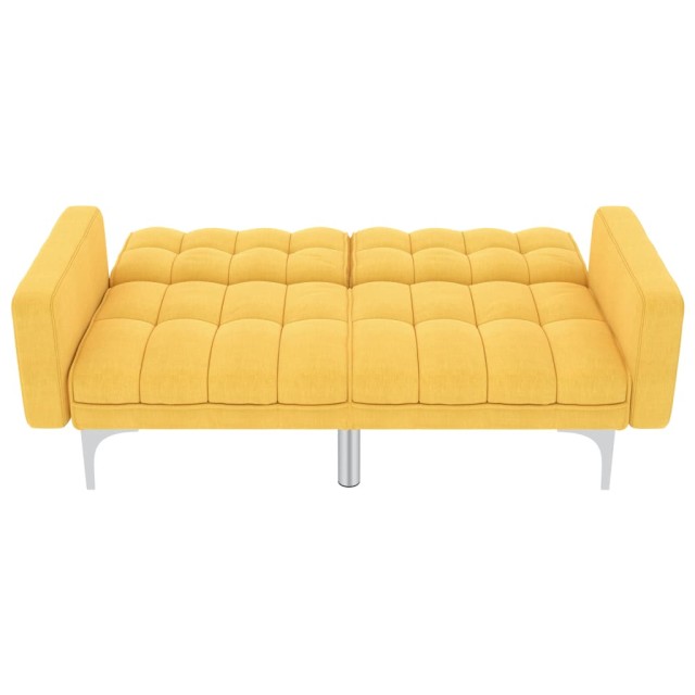 Canapé-lit Jaune Tissu