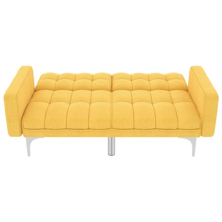 Canapé-lit Jaune Tissu