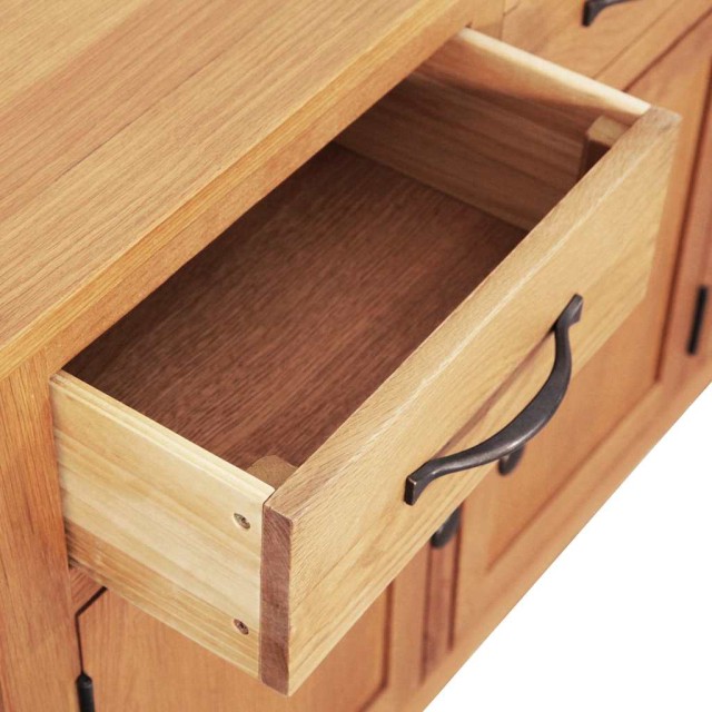 Buffet Marron 112 x 33.5 x 70 cm Chêne massif