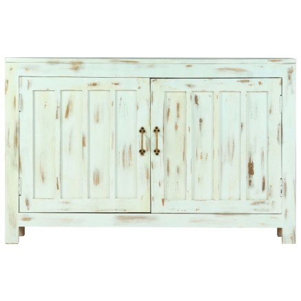 Buffet Bleu clair 110x35x70 cm Bois de manguier massif 2