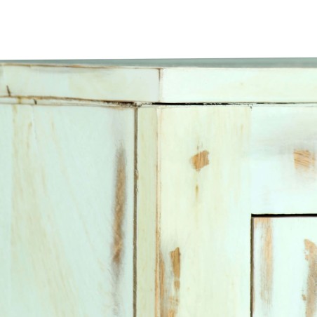 Buffet Bleu clair 110x35x70 cm Bois de manguier massif