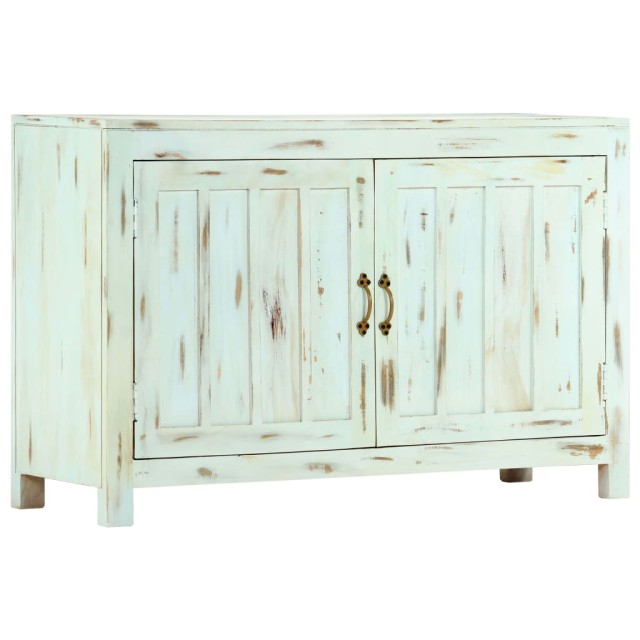 Buffet Bleu clair 110x35x70 cm Bois de manguier massif