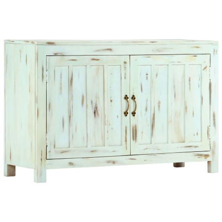 Buffet Bleu clair 110x35x70 cm Bois de manguier massif