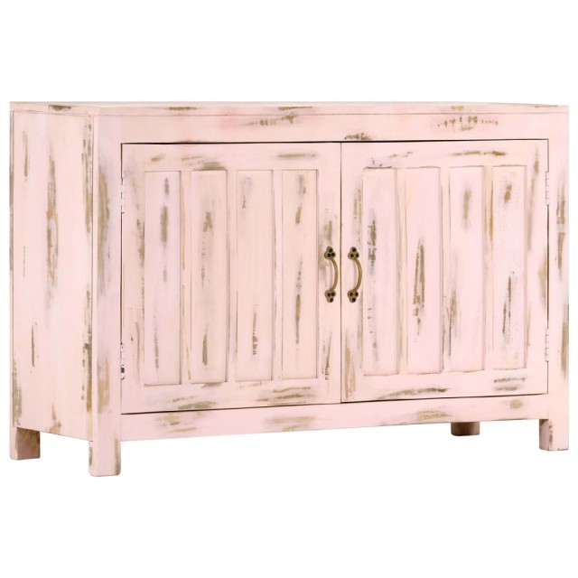 Buffet Rose clair 110x35x70 cm Bois de manguier massif