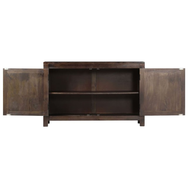 Buffet avec dessin sculpté 110x35x70 cm Bois de manguier massif