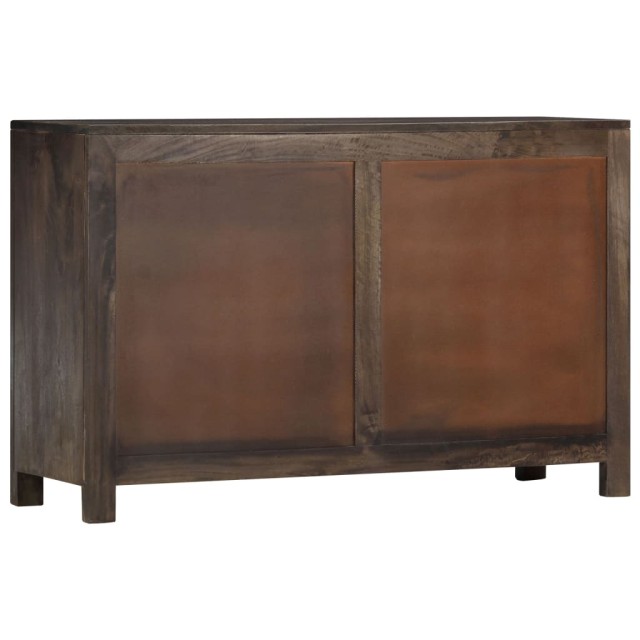 Buffet avec dessin sculpté 110x35x70 cm Bois de manguier massif