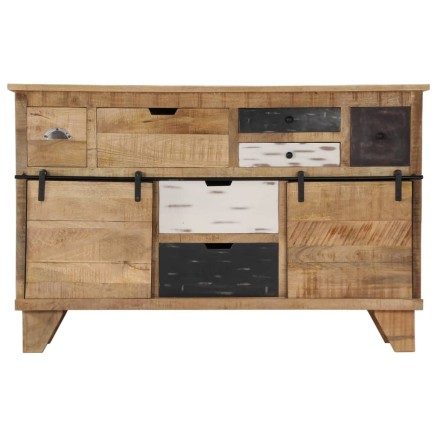 Buffet 140x38x90 cm Bois de manguier massif 2