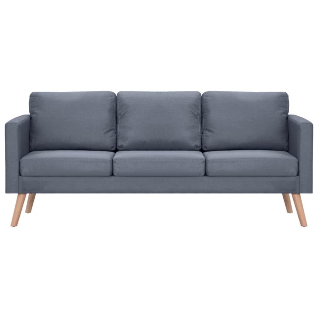 Ensemble de canapés à 2 places et à 3 places Tissu Gris foncé