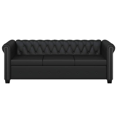 Canapé Chesterfield à 2 places et à 3 places noir