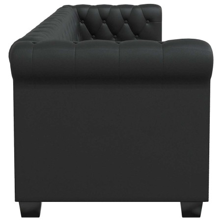 Canapé Chesterfield à 2 places et à 3 places noir