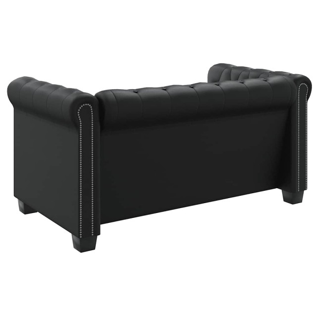 Canapé Chesterfield à 2 places et à 3 places noir