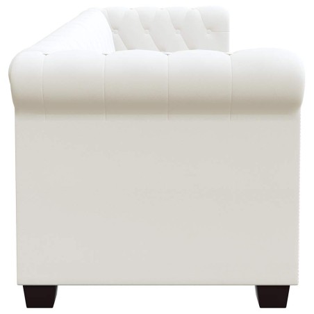 Canapé Chesterfield à 2 places et à 3 places blanc