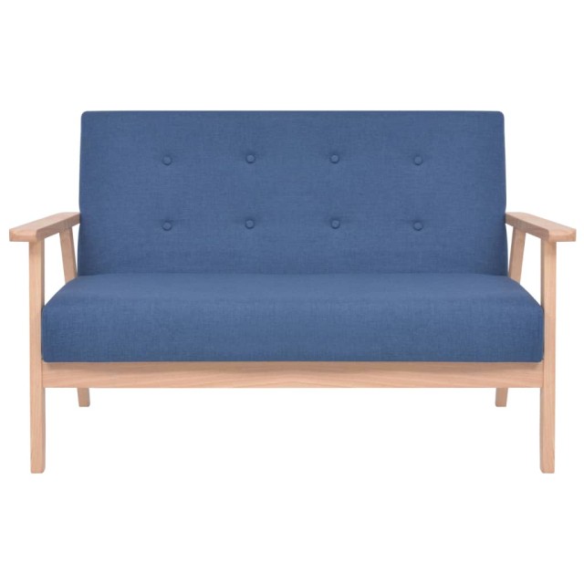 Ensemble de canapé 2 pcs Tissu bleu