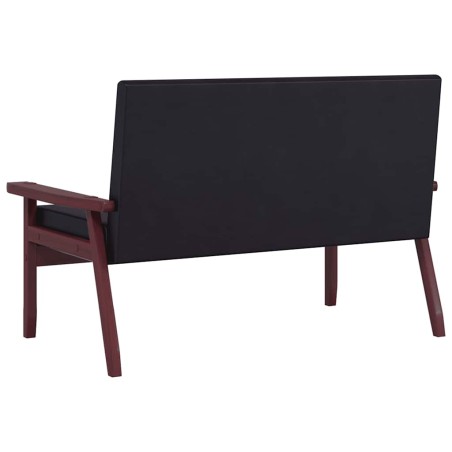 Ensemble de canapés 2 pcs noir similicuir