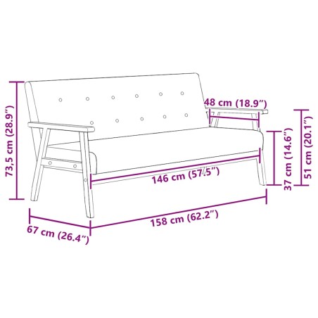 Ensemble de canapés 2 pcs Noir Similicuir