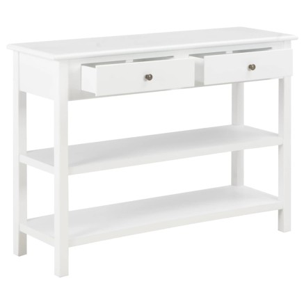 Buffet Blanc 110x35x80 cm MDF 2