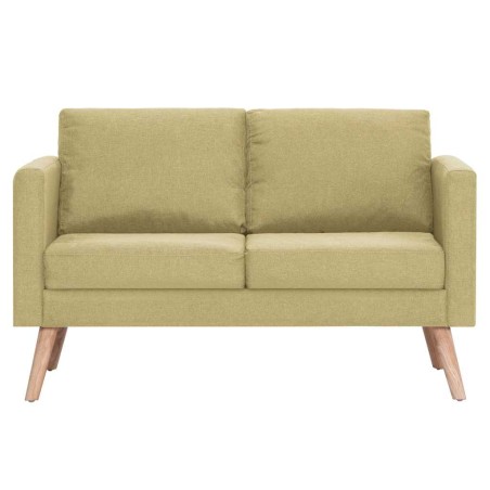 Canapé à 2 places tissu vert