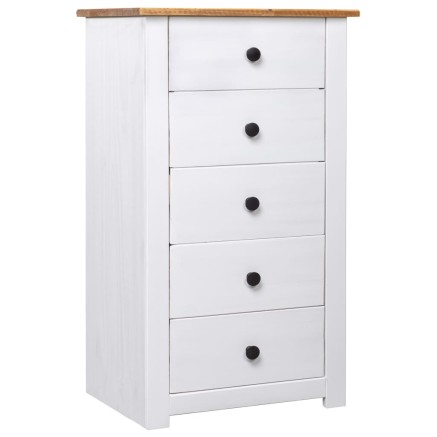 Buffet Blanc 46x40x89 cm Pin Gamme Panama