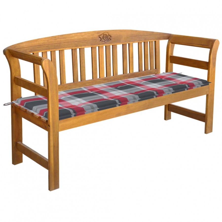 Banc de jardin avec coussin 157 cm...