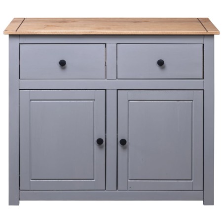 Buffet Gris 93x40x80 cm Pin solide Assortiment Panama