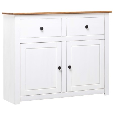 Buffet Blanc 93x40x80 cm Pin Gamme Panama