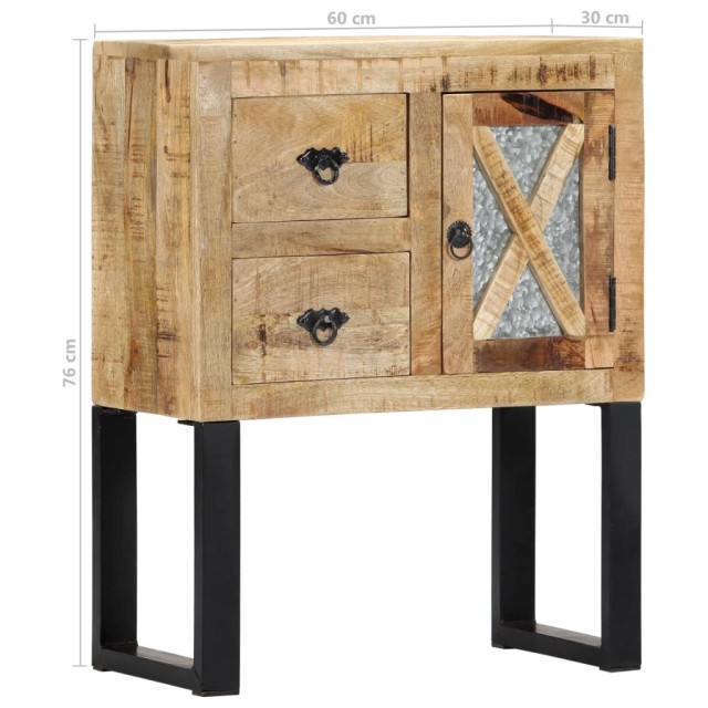 Buffet 60x30x76 cm Bois de manguier massif