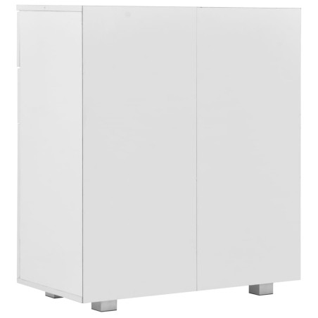 Buffet Blanc brillant 71 x 35 x 80 cm Bois d'ingénierie