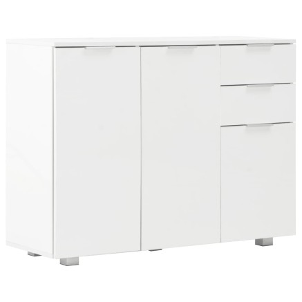 Buffet Blanc brillant 107x35x80,5 cm 2