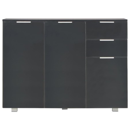 Buffet Noir brillant 107x35x80,5 cm