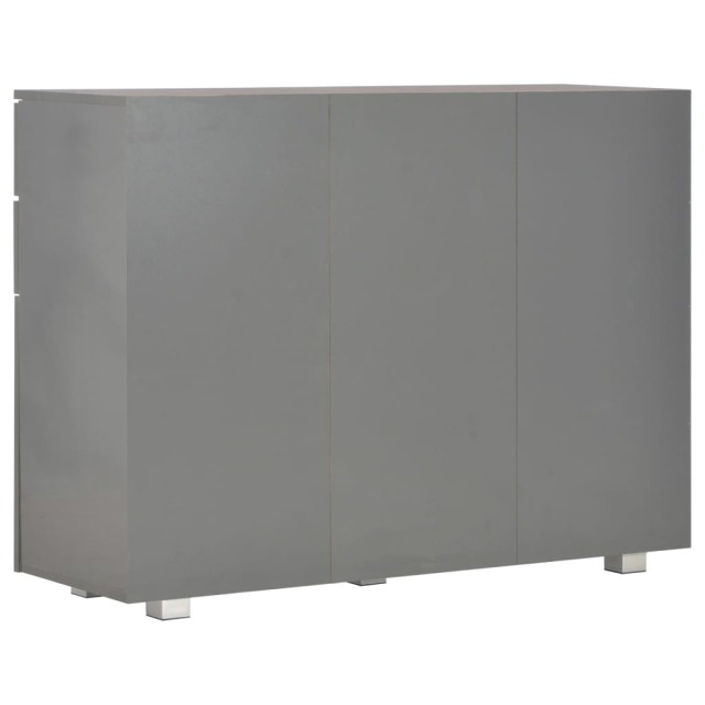 Buffet Gris brillant 107x35x80,5 cm