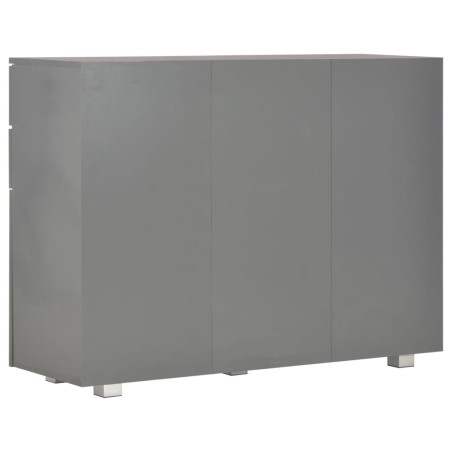 Buffet Gris brillant 107x35x80,5 cm