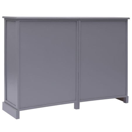 Buffet avec 10 tiroirs Gris 113x30x79 cm Bois