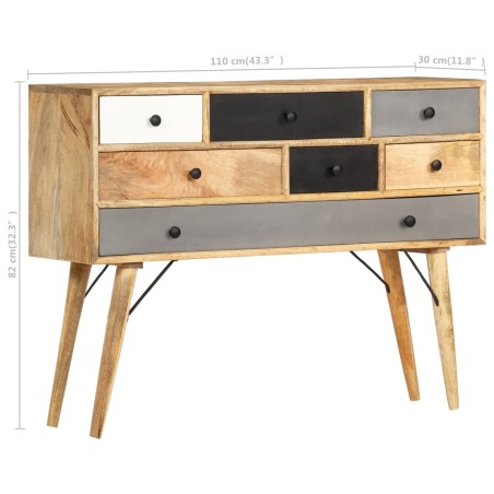 Buffet 110x30x82 cm Bois de manguier massif