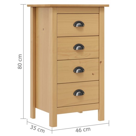 Buffet Hill 46x35x80 cm Bois de pin solide