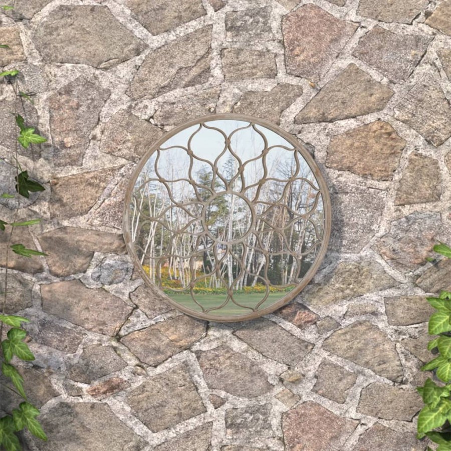 Miroir de jardin Sable 40x3 cm Fer...