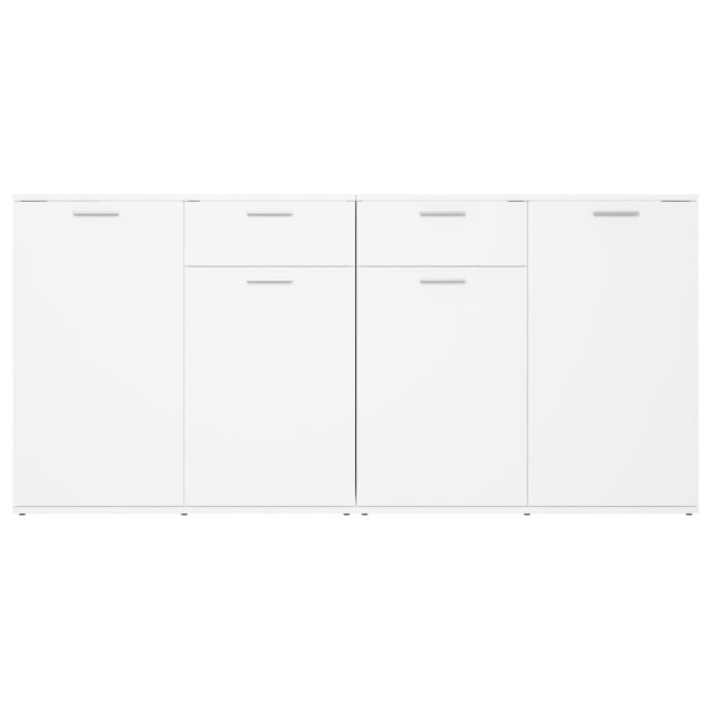 Buffet Blanc 160x36x75 cm Bois d'ingénierie