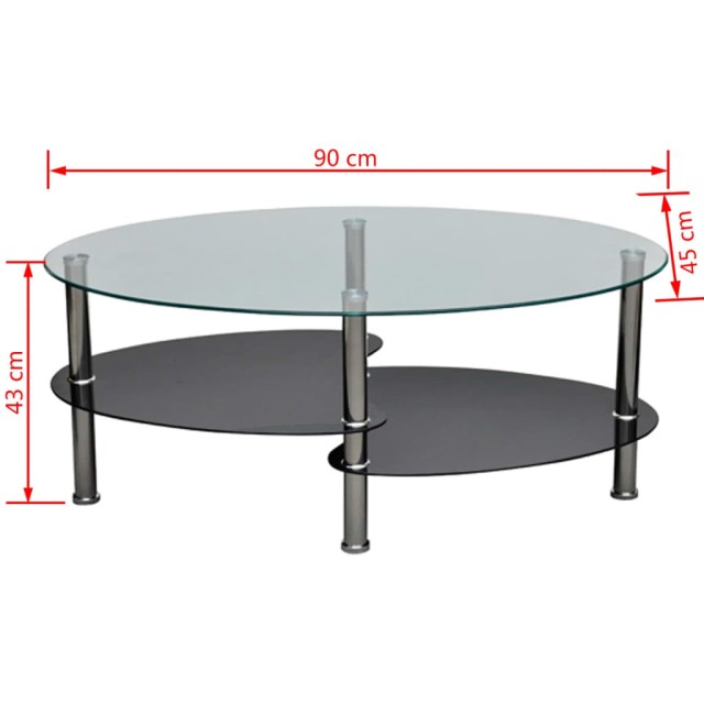 Table basse avec design exclusif Noir