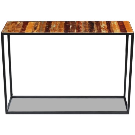 Table console Bois de récupération massif 110x35x76 cm