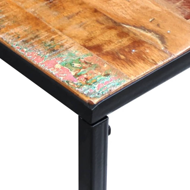 Table console Bois de récupération massif 110x35x76 cm
