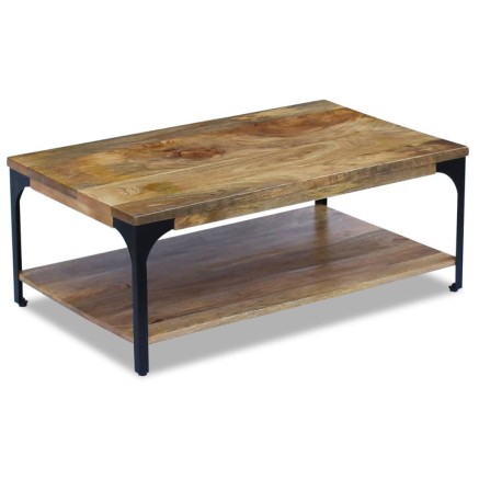 Table basse Bois de manguier 100x60x38 cm 2
