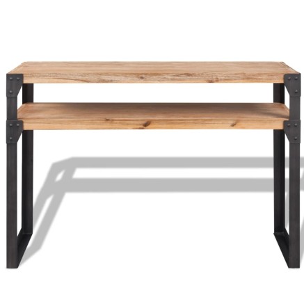 Table console Bois d'acacia massif 120 x 40 x 85 cm 2