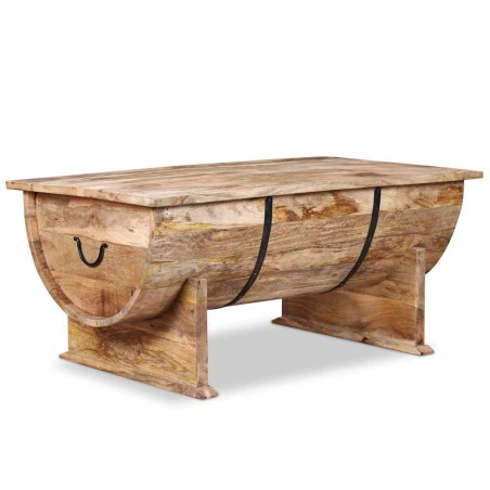 Table basse Bois de manguier massif 88x50x40 cm