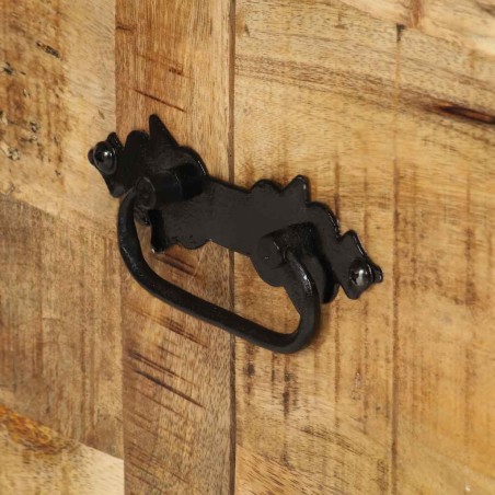 Table basse Bois de manguier brut 70 x 70 x 40 cm