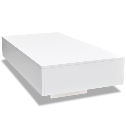 Table basse blanc brillant 2