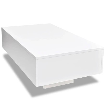 Table basse blanc brillant 2