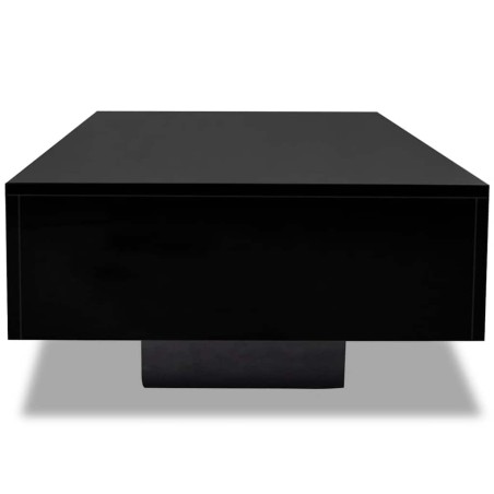 Table basse Haute brillance Noir