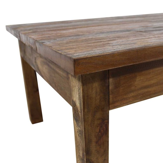 Table basse bois d'acajou massif 96x73x45 cm