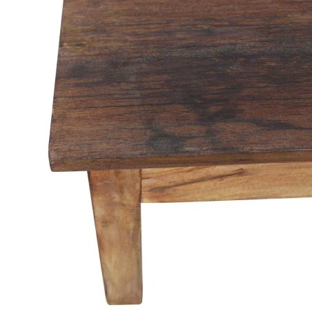 Table basse bois d'acajou massif 96x73x45 cm